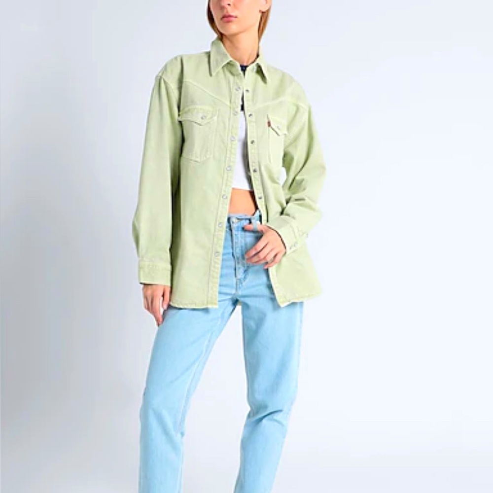 Levi's Light Green Denim Jacket